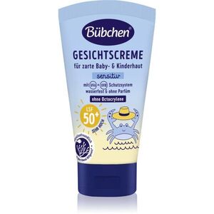 Bübchen Sensitive Sun Protection Face Cream SPF 50+ védő arckrém gyerekek számára SPF 50+ 6 m+ 50 ml kép