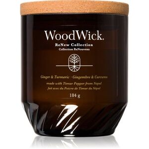 Woodwick Ginger & Turmeric illatgyertya fa kanóccal 184 g kép