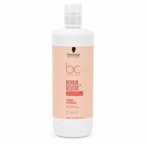 Schwarzkopf Professional BC Bonacure Repair Rescue + Shampoo tápláló sampon nagyon száraz és sérült hajra 1000 ml kép