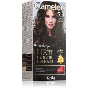 Delia Cosmetics Cameleo Omega tartós hajfesték árnyalat 5.3 Light Golden Brown 1 db kép