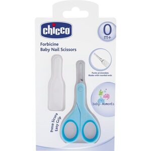 Chicco Baby Moments körömvágó olló gyerekeknek, lekerekített végű 0m+ Blue 1 db kép