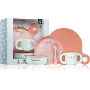 Suavinex Hygge Toddler Feeding Set etetőszett gyermekeknek 6 m+ Pink kép