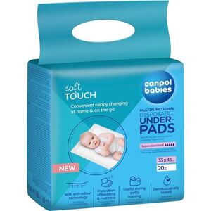 Canpol babies Disposable Underpads eldobható pelenkázó-alátétek 33x45 cm 20 db kép