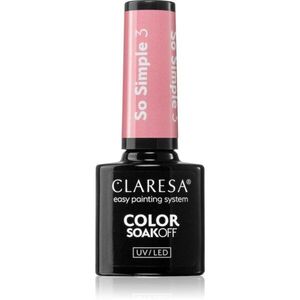 Claresa SoakOff UV/LED Color So Simple géles körömlakk árnyalat 3 5 g kép