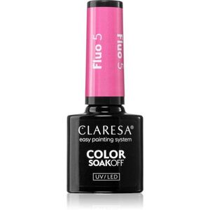 Claresa SoakOff UV/LED Color Fluo géles körömlakk árnyalat 5 5 g kép