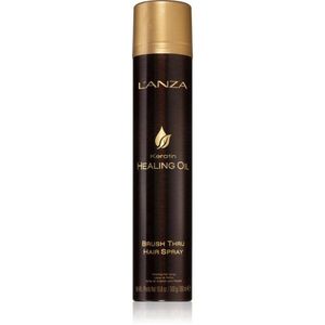 L'anza Keratin Healing Oil Brush Thru Spray védő spray a természetes fixálásért és a fényes hajért 300 ml kép