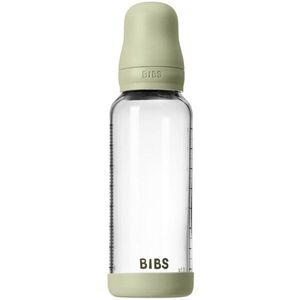 BIBS Baby Glass Bottle Silicone antikólikás cumisüveg szilikon itatócsőrrel Sage 1 db kép