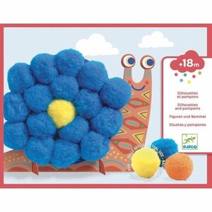 DJECO Fluffy Animals kreatív készlet pompomállatkákhoz 18m+ 1 db kép