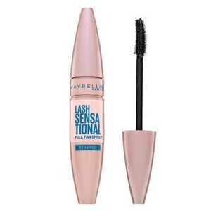 Maybelline Lash Sensational Waterproof Mascara vízálló szempillaspirál szempilla meghosszabbítására és göndörítésére Black 9, 4 ml kép