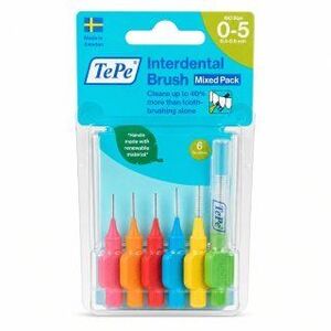 TePe Interdental Brush fogköztisztító kefék 6 pcs Mixed Pack kép