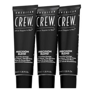 American Crew Precision Blend Natural Gray Coverage hajfesték férfiaknak Medium Ash 5-6 3 x 40 ml kép
