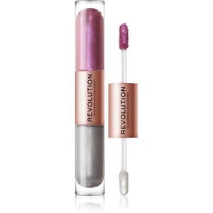 Revolution Double Up folyékony szemhéjfesték 2 az 1-ben árnyalat Subliminal Lilac 2x2.2 ml kép