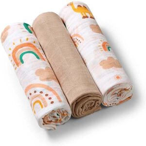 BabyOno Take Care Muslin Diapers mosható pelenkák Beige 3 db kép