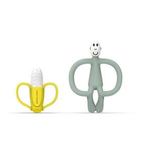 Matchstick Monkey Banana Soother & Monkey Teether ajándékszett gyermekeknek kép