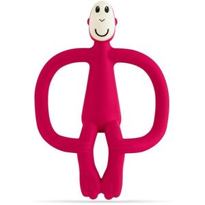 Matchstick Monkey Teething Toy and Gel Applicator rágóka 2in1 kefével Ruby 1 db kép