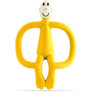Matchstick Monkey Teething Toy and Gel Applicator rágóka 2in1 kefével Yellow 1 db kép