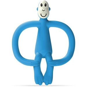 Matchstick Monkey Monkey Teether rágóka 2in1 kefével Blue 1 db kép