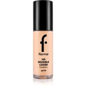 flormar HD Invisible Cover Foundation könnyű alapozó világosító hatással SPF 30 árnyalat 040 Light Ivory 30 ml kép