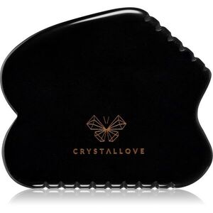Crystallove Black Obsidian Contour Gua Sha masszázs szegédeszköz 1 db kép