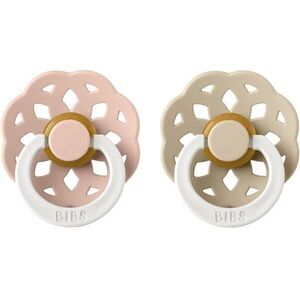 BIBS Boheme Natural Rubber Night Size 2: 6+ months cumi Blush / Vanila 2 db kép