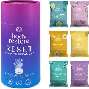 Body Restore Reset Shower Steamers zuhanytabletták illatok Spring Botanical Mix 6 db kép