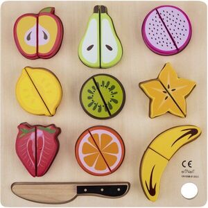 eliNeli Cutting Fruits szeletelhető gyümölcsök fából készült 18m+ 9 db kép