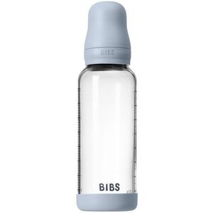 BIBS Baby Glass Bottle Round Latex antikólikás cumisüveg Baby Blue 1 db kép
