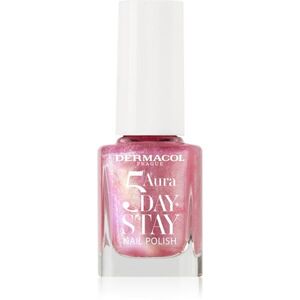 Dermacol 5 Day Stay Aura hosszantartó körömlakk gyöngyházfényű árnyalat 69 Rose Glow 11 ml kép