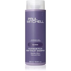 Paul Mitchell Blonde Platinum Plus Deep Violet Shampoo lila sampon semlegesíti a sárgás tónusokat 300 ml kép