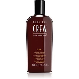 American Crew Hair & Body 3-IN-1 sampo, kondicionáló és tusfürdő 3 in 1 uraknak 250 ml kép