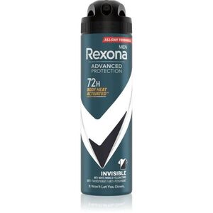 Rexona Men Advanced Protection Invisible izzadásgátló a fehér és sárga foltok ellen 72 óra uraknak Invisible 150 ml kép