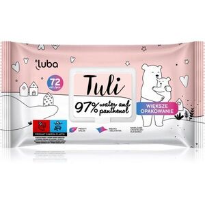 Luba Tuli 97% Water and Panthenol finom nedves törlőkendők gyermekeknek 72 db kép