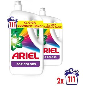 Ariel For Colors folyékony Mosószer Színes ruhákhoz 222 mosás 2x4.995L kép