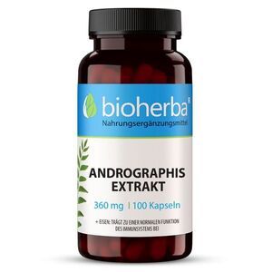 Andrographis kivonat 360 mg - 100 kapszula - Bioherba kép