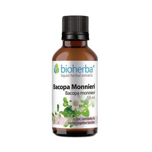 Bacopa monnieri tinktúra cseppek – 50 ml – Bioherba kép