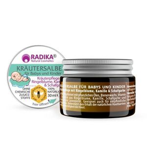 Bioherba gyógynövényes kenőcs babáknak és gyermekeknek kamillával – 30 ml kép
