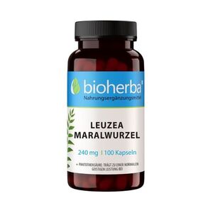 Leuzea (maralgyökér) 240 mg – 100 kapszula – Bioherba kép