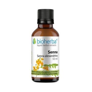 Senna tinktúra cseppek krómmal - 50 ml - Bioherba kép