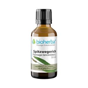 Lándzsás útifű tinktúra cseppek – 50 ml – Bioherba kép