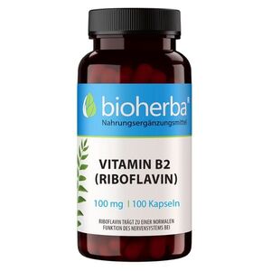 Vitamín B2 (riboflavin) 100 mg – 100 kapszula – Bioherba kép