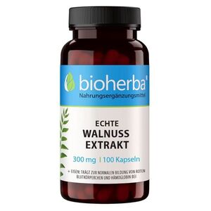 Bioherba dióhéj-extrakt 300 mg vassal – 100 kapszula kép