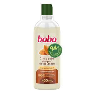 Baba 2in1 Sampon és Balzsam Mandulaolajjal Minden Hajtípusra 400ml kép