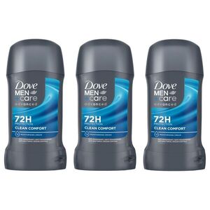 Dove Men+Care Clean Comfort férfi izzadásgátló stift, 3x50 ml kép