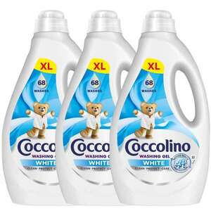 Coccolino White mosószer fehér ruhákhoz, 204 mosás, 3x2, 72 l kép