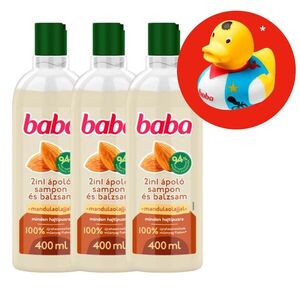 Baba 2in1 Sampon és Balzsam Mandulaolajjal Minden Hajtípusra 3x40... kép