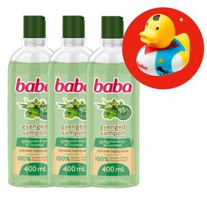 Baba Sampon Gyógynövénykivonattal Minden Hajtípusra 3x400ml + Ajá... kép