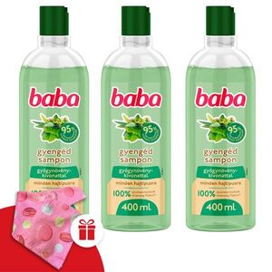 Baba Sampon Gyógynövénykivonattal Minden Hajtípusra 3x400ml + Ajá... kép