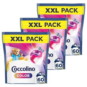 Coccolino 3in1 Color mosókapszula színes ruhákhoz, 3x60 db kép