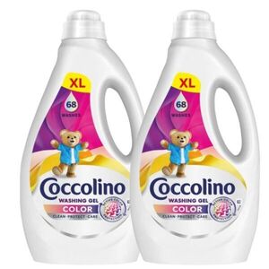 Coccolino Color mosószer színes ruhákhoz, 136 mosás, 2x2.72 l kép