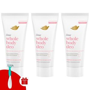 Dove Whole Body Raspberry & Rose Scent Dezodor krém 3x75ml +... kép